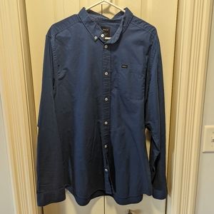 RVCA casual button down in navy